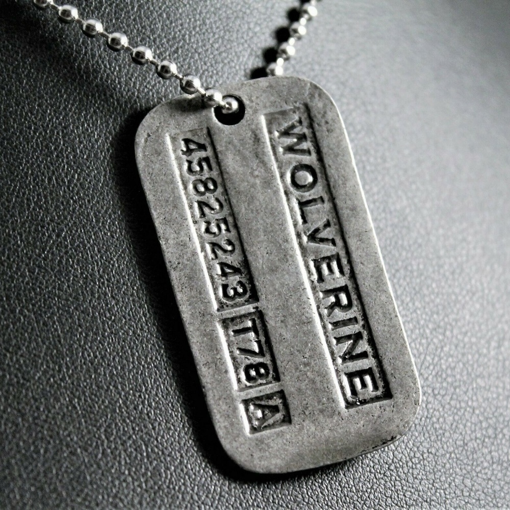 Wolverine/Logan X-MEN Dog Tag Pendant Necklace